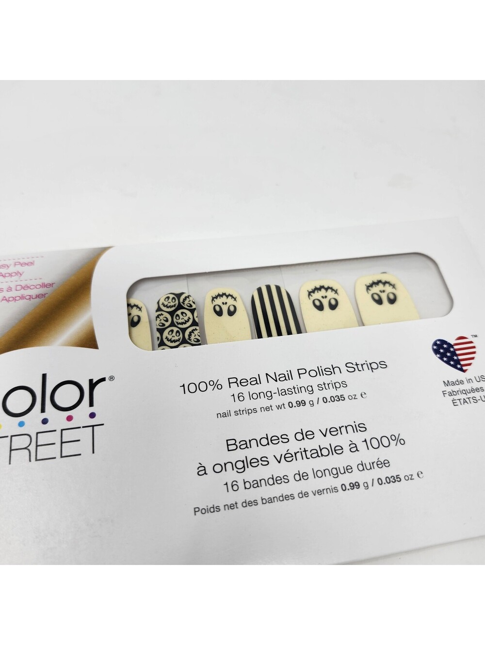 Color Street Boo Crew Nail Polish Strips Halloween Frankenstein Skulls Retired